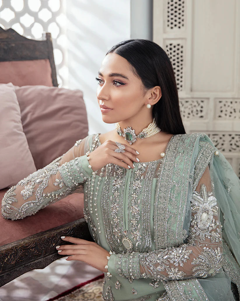 Zeba Embroidered Net 3-Piece Suit WS-21