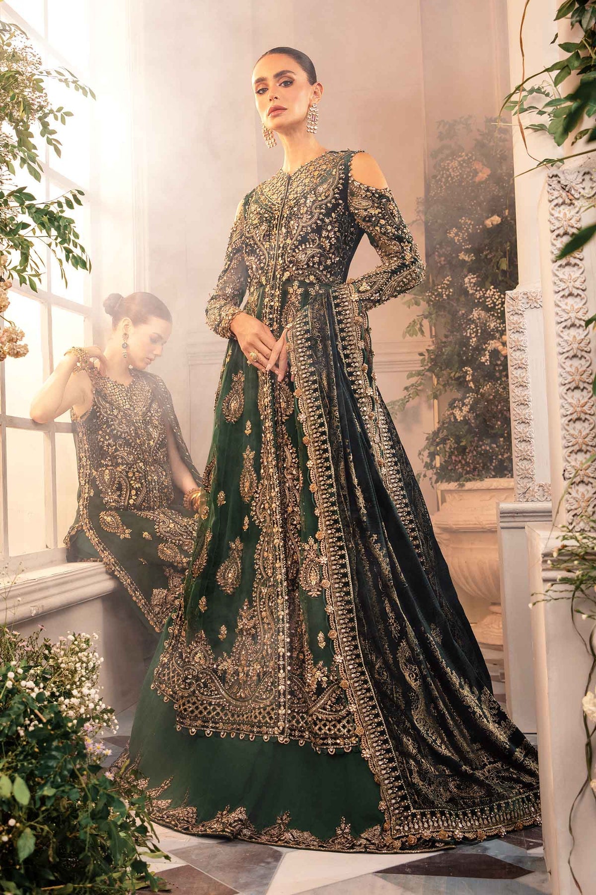 Maria B - 3 Piece Unstitched Embroidered Organza Suit | BD-2904