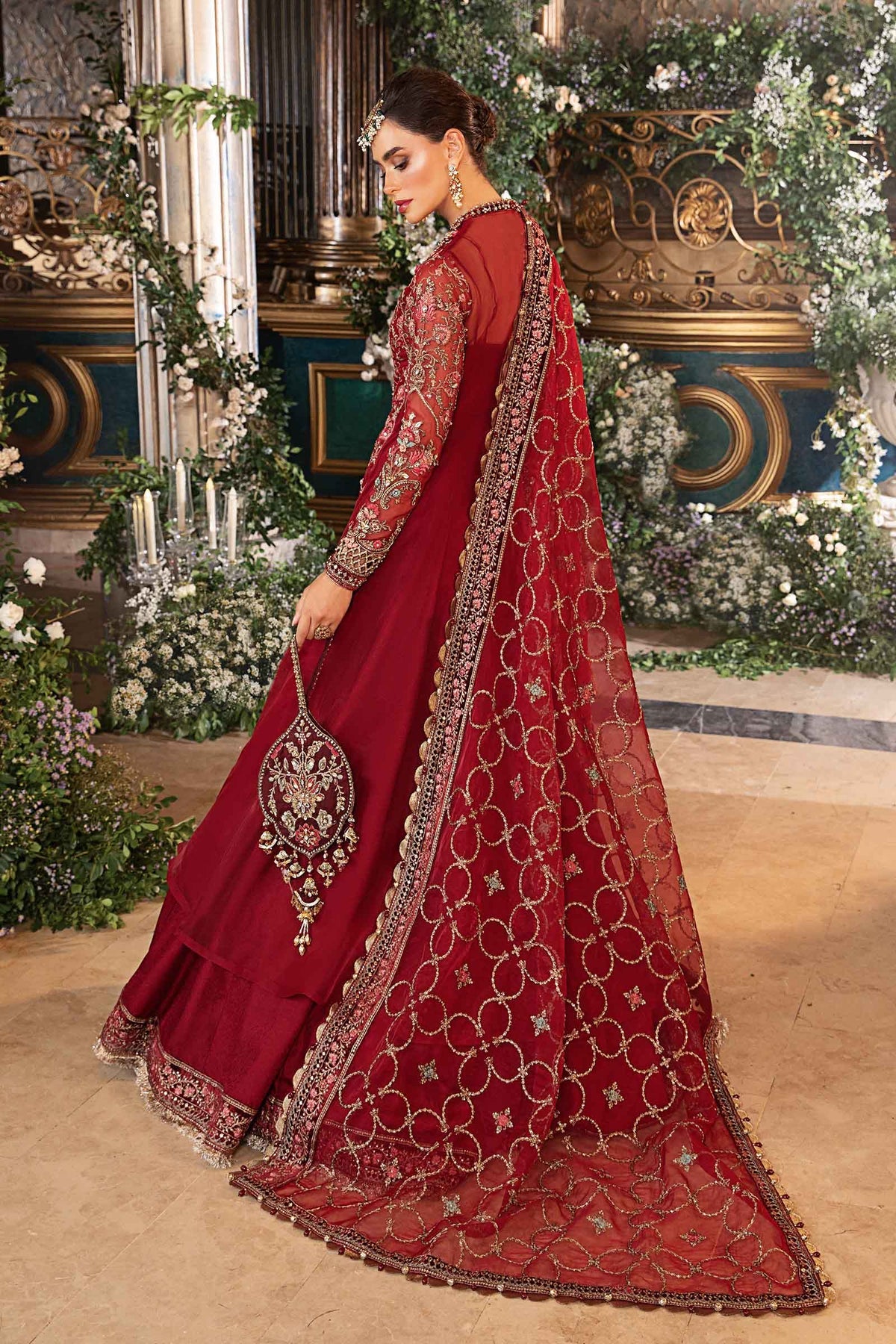 Maria B | 3 Piece Unstitched Embroidered Organza Suit | BD-2908