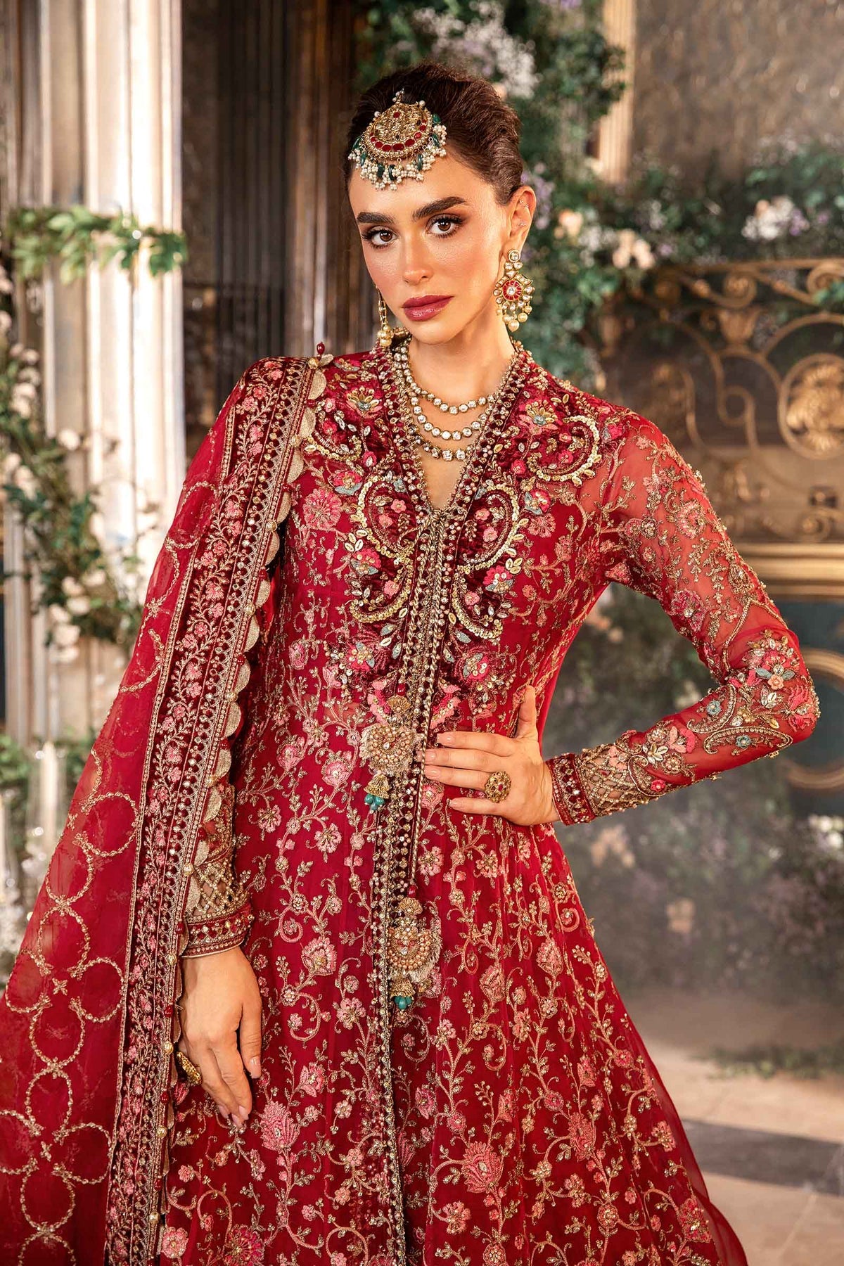 Maria B | 3 Piece Unstitched Embroidered Organza Suit | BD-2908