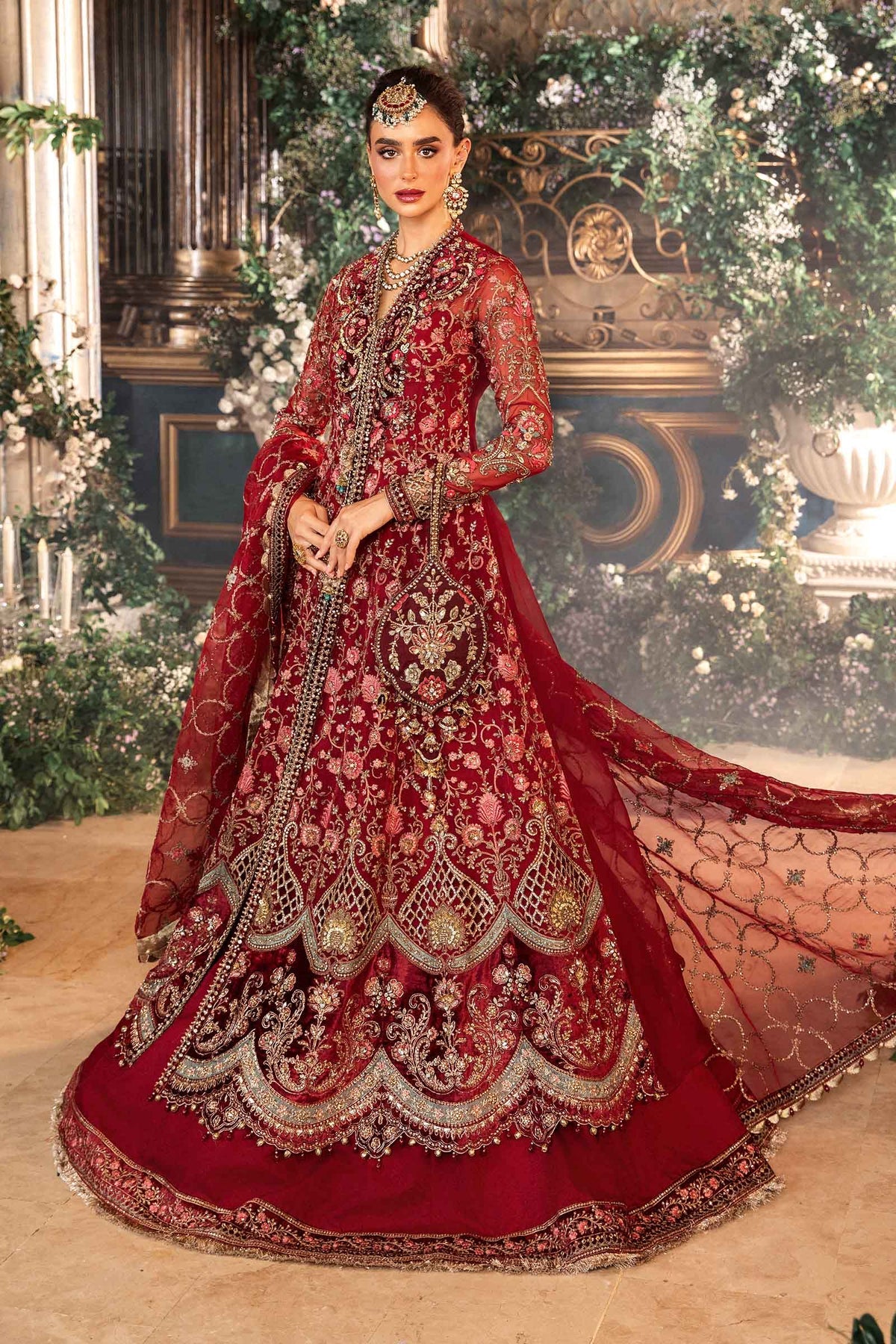 Maria B | 3 Piece Unstitched Embroidered Organza Suit | BD-2908