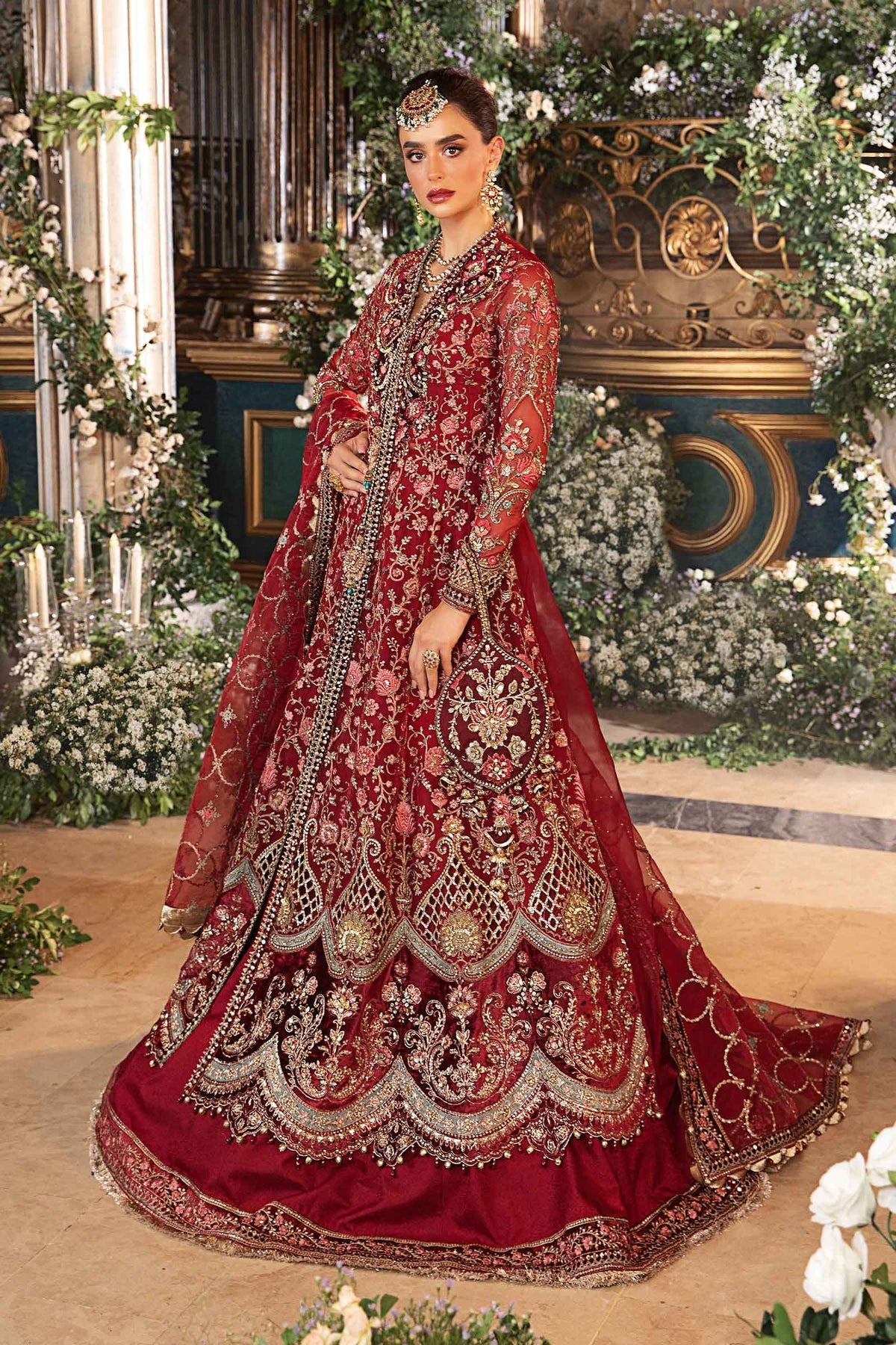 Maria B | 3 Piece Unstitched Embroidered Organza Suit | BD-2908