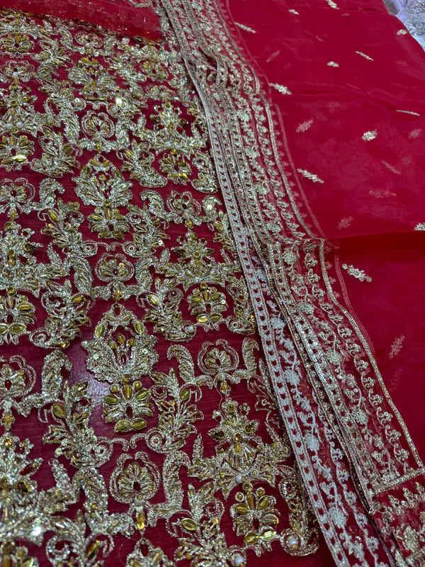 kanwal Malik Wedding Edition Red Handmade