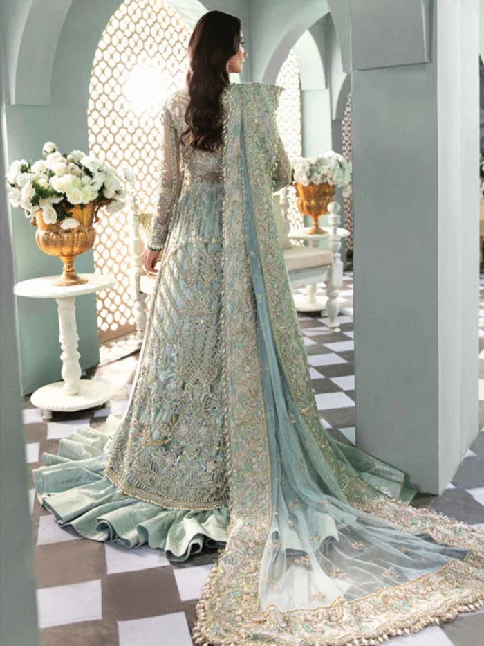 REPUBLIC WOMENWEAR AQUA CHIFFON BRIDAL