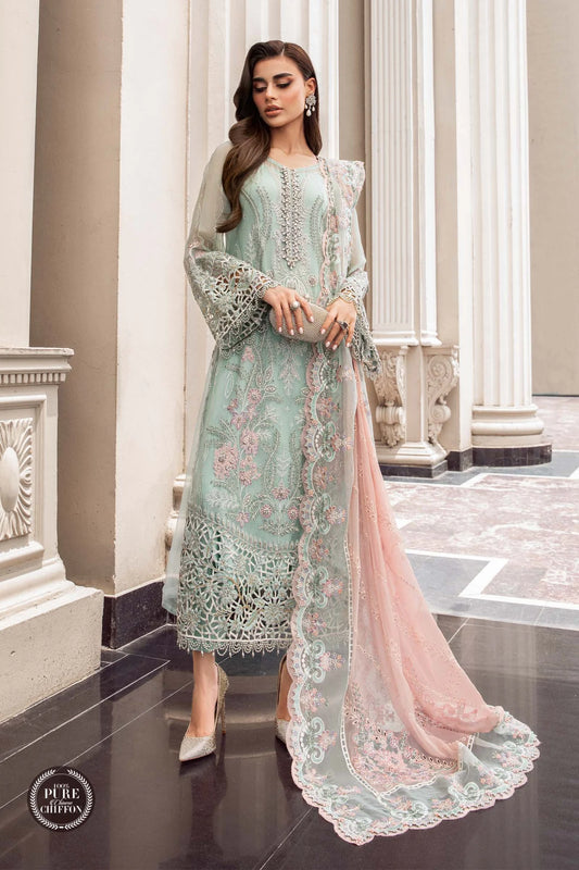 Unstitched Chiffon MPC-23-104 Mint Green