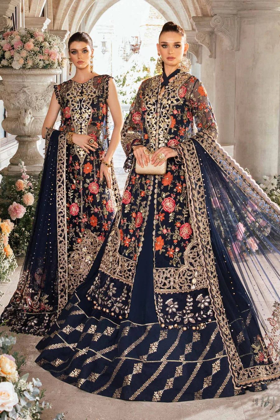 3 Piece Unstitched Embroidered Suit | BD-2808 D8